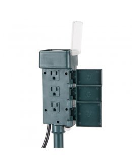 CL80060 24 Hour 6 Outlet Plug-In Stake Timer - OUTDOOR
